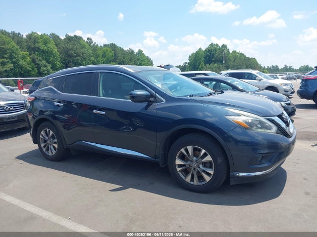 Aukcja sprzedaży 2018 Nissan Murano Platinum/s/sl/sv, vin: 5N1AZ2MH4JN156743, numer aukcji: 45363106