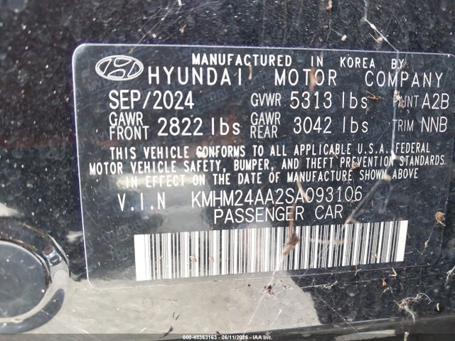 Hyundai Ioniq 6 Se 2025 KMHM24AA2SA093106 Image 9