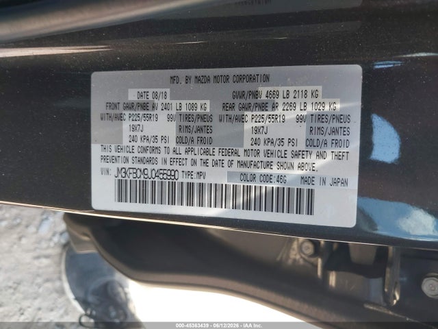 Mazda Cx-5 Touring 2018 JM3KFBCM9J0455990 Image 9