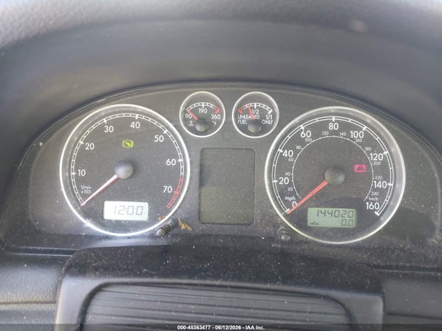 45363477 :رقم المزاد ، WVWPH63B01P207147 vin ، 2001 Volkswagen Passat Gls V6 مزاد بيع