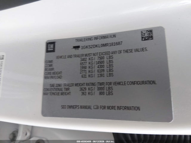 GMC Yukon 4wd Denali 2021 1GKS2DKL0MR181687 Image 9