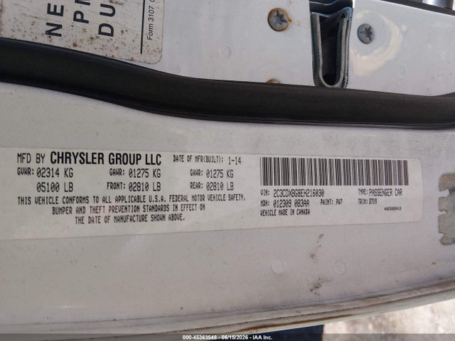 2014 Dodge Charger Se მანქანა იყიდება აუქციონზე, vin: 2C3CDXBG8EH216030, აუქციონის ნომერი: 45363548