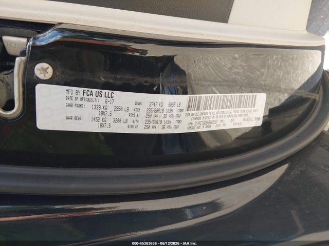 45363656 :رقم المزاد ، 2C4RC1BG6HR803587 vin ، 2017 Chrysler Pacifica Touring-l مزاد بيع
