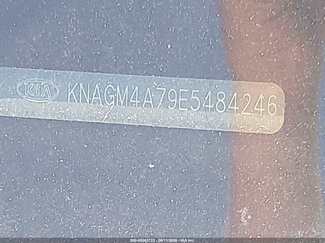 KNAGM4A79E5484246 KIA Optima Lx