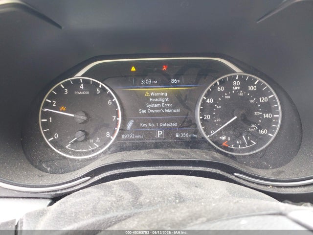 2020 Nissan Maxima Sv Xtronic Cvt მანქანა იყიდება აუქციონზე, vin: 1N4AA6CV7LC369877, აუქციონის ნომერი: 45363793