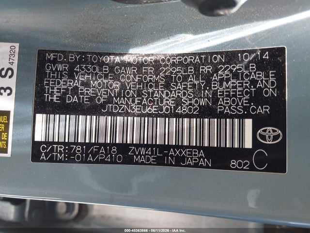Toyota Prius V Three 2014 JTDZN3EU6EJ014802 Image 9