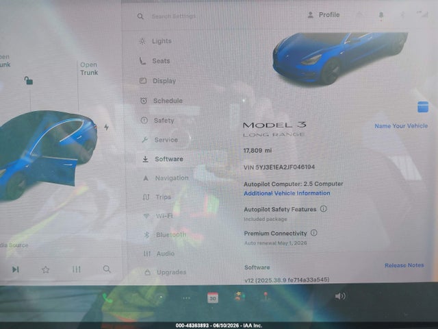 Tesla Model 3 Long Range/mid Range 2018 5YJ3E1EA2JF046194 Image 15