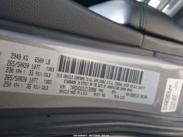 Dodge Durango Gt Rwd 2018 1C4RDHDG3JC132896 Image 9