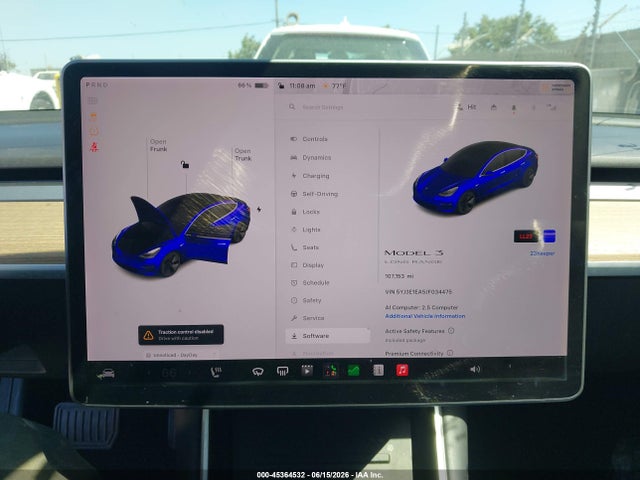 45364532 :رقم المزاد ، 5YJ3E1EA5JF034475 vin ، 2018 Tesla Model 3 Long Range/mid Range مزاد بيع