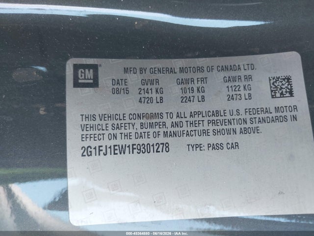 Chevrolet CAMARO 2SS 2015 2G1FJ1EW1F9301278 Image 9