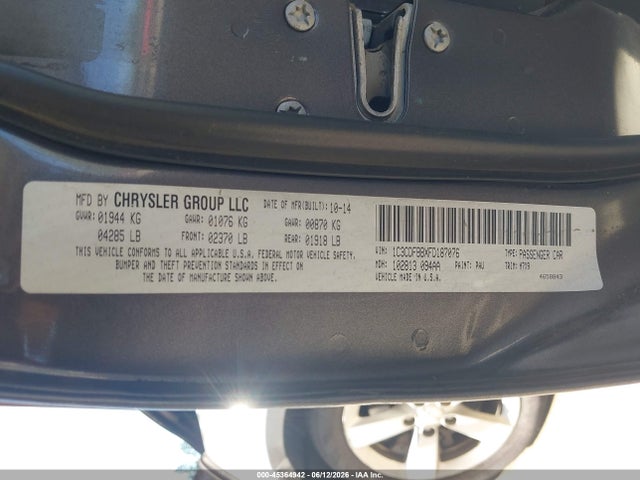 Dodge DART SXT 2015 1C3CDFBBXFD187076 Image 9