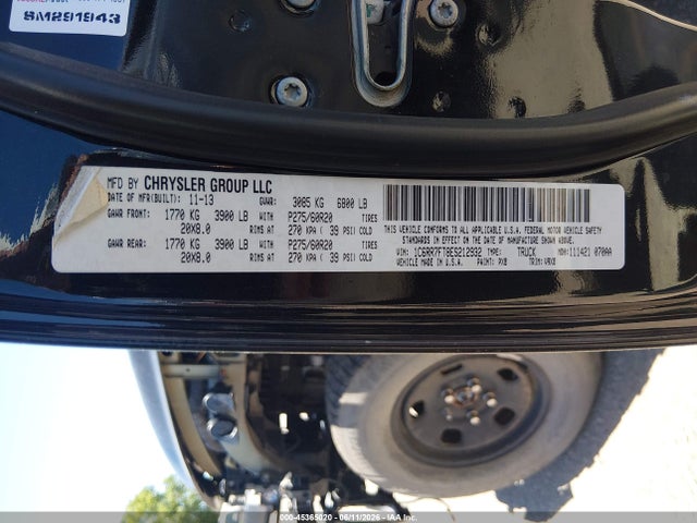 45365020 :رقم المزاد ، 1C6RR7FT8ES212932 vin ، 2014 Ram 1500 Express مزاد بيع