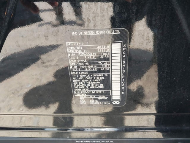 Продаж на аукціоні авто 2020 Infiniti Qx50 Essential, vin: 3PCAJ5M13LF108815, номер лоту: 45365168