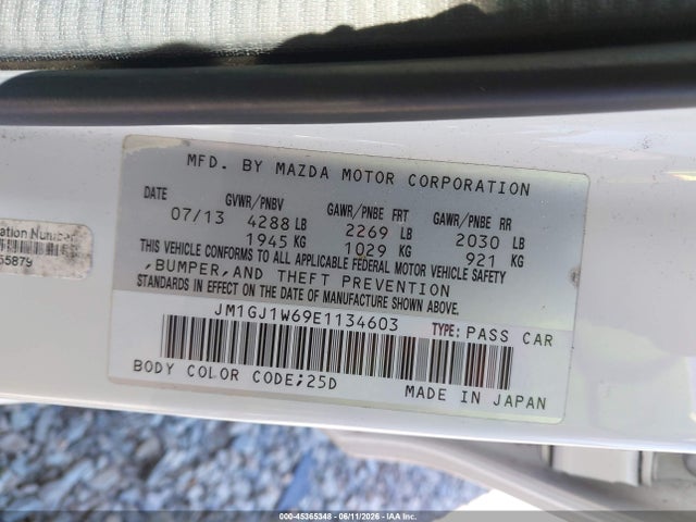 Mazda Mazda6 I Grand Touring 2014 JM1GJ1W69E1134603 Image 9