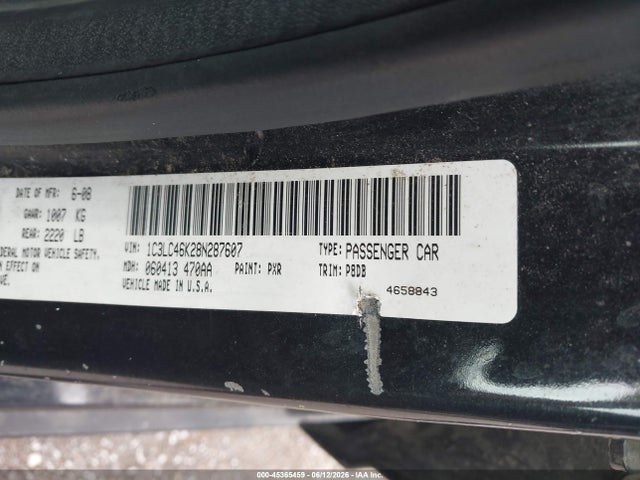 Продаж на аукціоні авто 2008 Chrysler Sebring Lx, vin: 1C3LC46K28N287607, номер лоту: 45365459
