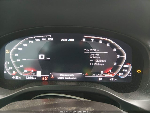 Продажа на аукционе авто 2021 Bmw X3 M, vin: 5YMTS0C01M9F63055, номер лота: 45365463
