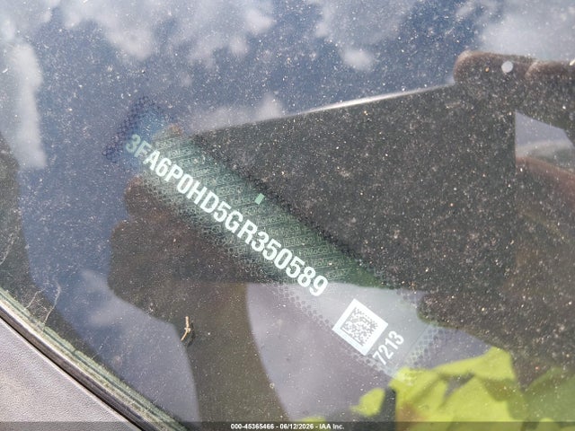 Ford FUSION SE 2016 3FA6P0HD5GR350589 Image 9