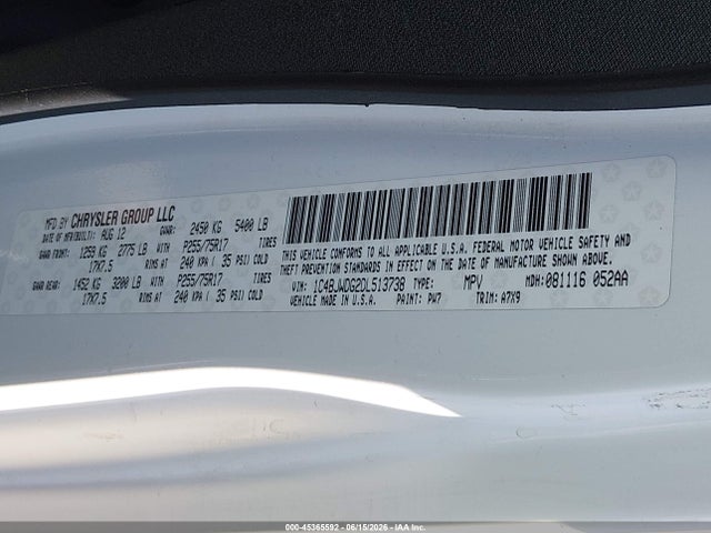 Aukcja sprzedaży 2013 Jeep Wrangler Unlimited Sport, vin: 1C4BJWDG2DL513738, numer aukcji: 45365592
