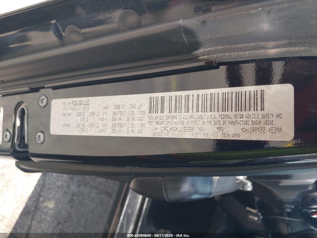 2020 Jeep Wrangler Sport 4x4 მანქანა იყიდება აუქციონზე, vin: 1C4GJXAGXLW162624, აუქციონის ნომერი: 45365640