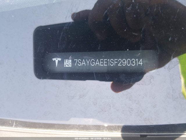 7SAYGAEE1SF290314 Tesla Model Y Long Range Dual Motor All-wheel Drive