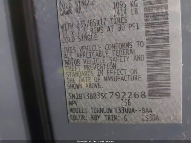 Nissan Rogue Rock Creek 2025 5N1BT3BB3SC792268 Image 9