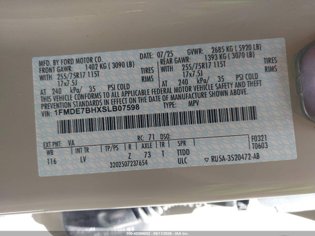 Ford Bronco Big Bend 2025 1FMDE7BHXSLB07598 Image 9