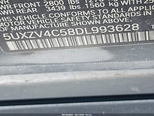 Продаж на аукціоні авто 2013 Bmw X5 Xdrive35i/xdrive35i Premium/xdrive35i Sport Activity, vin: 5UXZV4C58DL993628, номер лоту: 45366287