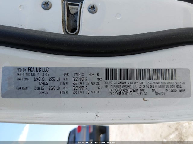 Dodge JOURNEY SE 2017 3C4PDCABXHT559994 Image 9