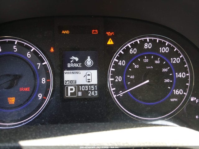 45366365 :رقم المزاد ، JN1CV6AR7DM757316 vin ، 2013 Infiniti G37x مزاد بيع