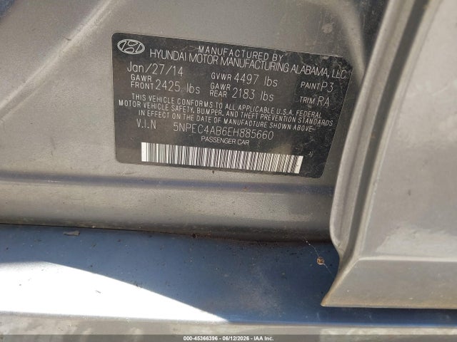 5NPEC4AB6EH885660 Hyundai Sonata Limited 2.0t