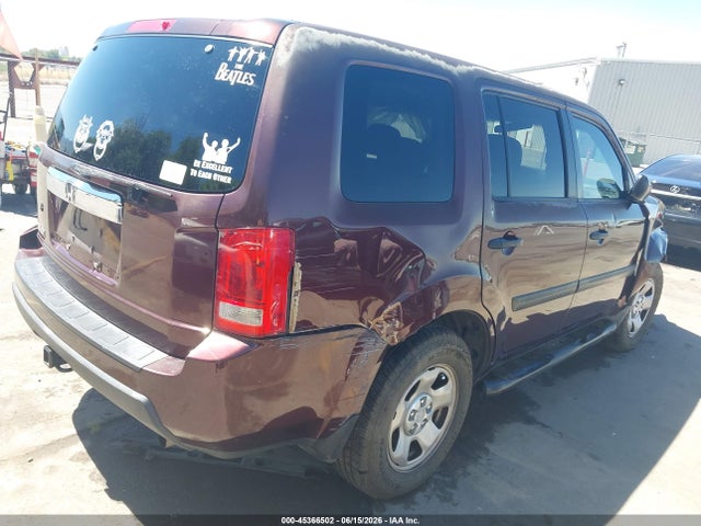 Продажа на аукционе авто 2010 Honda Pilot Lx, vin: 5FNYF3H27AB010598, номер лота: 45366502