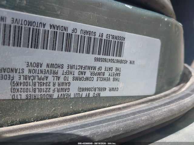 45366549 :رقم المزاد ، 4S3BH675047605865 vin ، 2004 Subaru Outback مزاد بيع