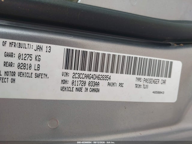 Aukcja sprzedaży 2013 Chrysler 300 Motown, vin: 2C3CCAAG4DH626954, numer aukcji: 45366594