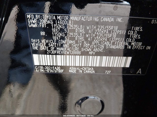 Toyota Rav4 Limited 2014 2T3DFREVXEW139886 Image 9