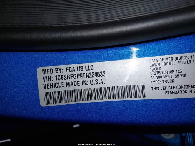 RAM 1500 Warlock 4x4 5'7 Box 2026 1C6SRFGP9TN224533 Image 9