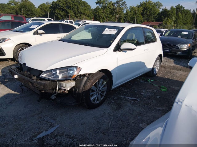 Aukcja sprzedaży 2015 Volkswagen Golf Tsi S 2-door, vin: 3VW917AUXFM055461, numer aukcji: 45366797