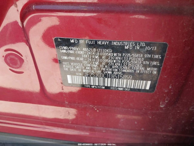 Subaru Forester 2.0xt Premium 2014 JF2SJGDC1EH515859 Image 9
