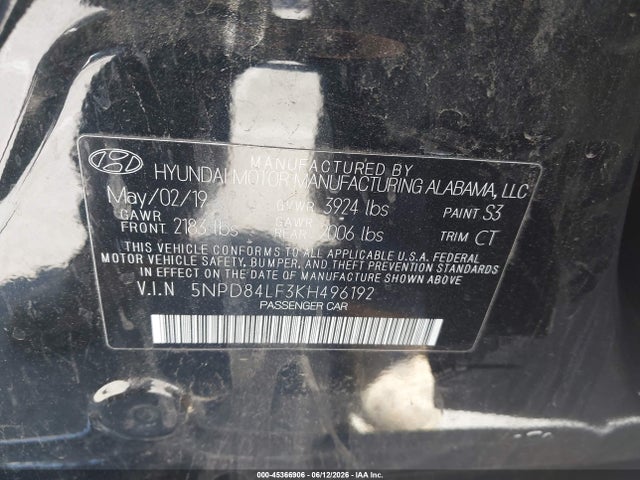 Hyundai Elantra Value Edition 2019 5NPD84LF3KH496192 Image 9