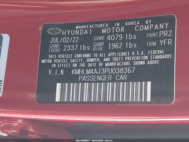 Hyundai Elantra Hybrid Blue 2023 KMHLM4AJ3PU038367 Image 9