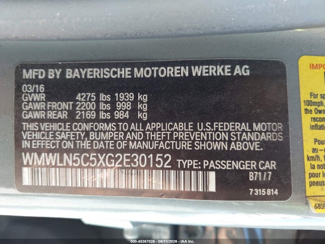 Mini Clubman Cooper 2016 WMWLN5C5XG2E30152 Image 9
