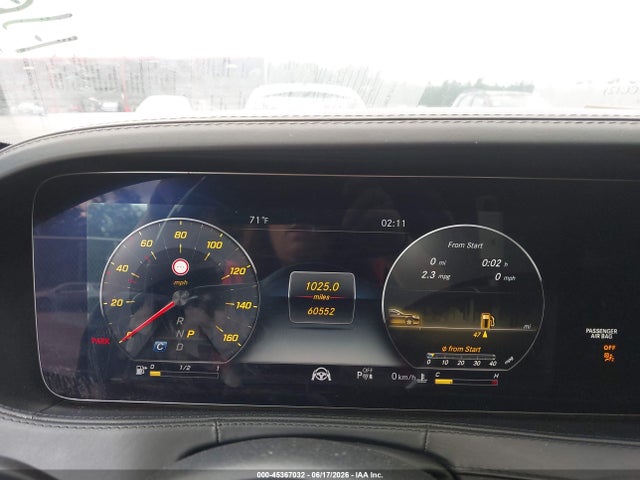 45367032 :رقم المزاد ، WDDUG8GB6KA497464 vin ، 2019 Mercedes-benz S 560 4matic مزاد بيع
