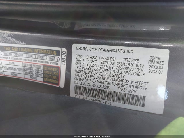 Acura Rdx A-spec Package 2020 5J8TC1H60LL008283 Image 9