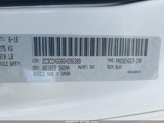 45367143 :رقم المزاد ، 2C3CCAGG8GH296389 vin ، 2016 Chrysler 300 300s Alloy Edition مزاد بيع