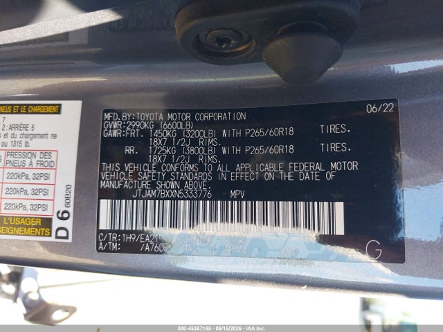 Lexus Gx 460 Premium 2022 JTJAM7BXXN5333776 Image 9