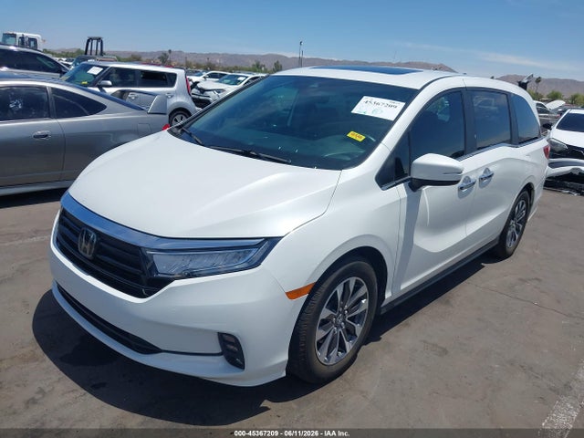 2022 Honda Odyssey Ex-l მანქანა იყიდება აუქციონზე, vin: 5FNRL6H75NB065552, აუქციონის ნომერი: 45367209