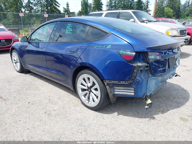 Tesla Model 3 Long Range 2021 5YJ3E1EB9MF868861 Image 3