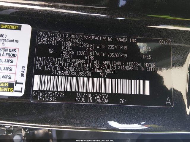 Lexus RX 350 2025 2T2BAMBA8SC065699 Image 9