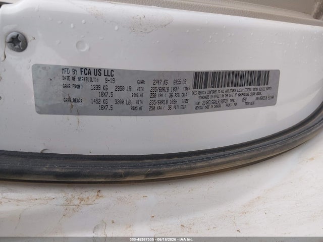 Chrysler Pacifica Limited 2020 2C4RC1GG0LR109737 Image 9