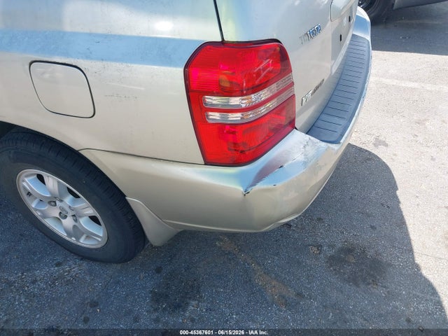 2002 Toyota Highlander V6 მანქანა იყიდება აუქციონზე, vin: JTEHF21AX20094178, აუქციონის ნომერი: 45367601