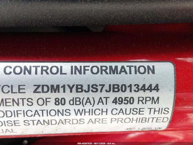 Ducati Hypermotard 939 2018 ZDM1YBJS7JB013444 Image 10
